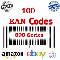 EAN Barcodes 100, only codes